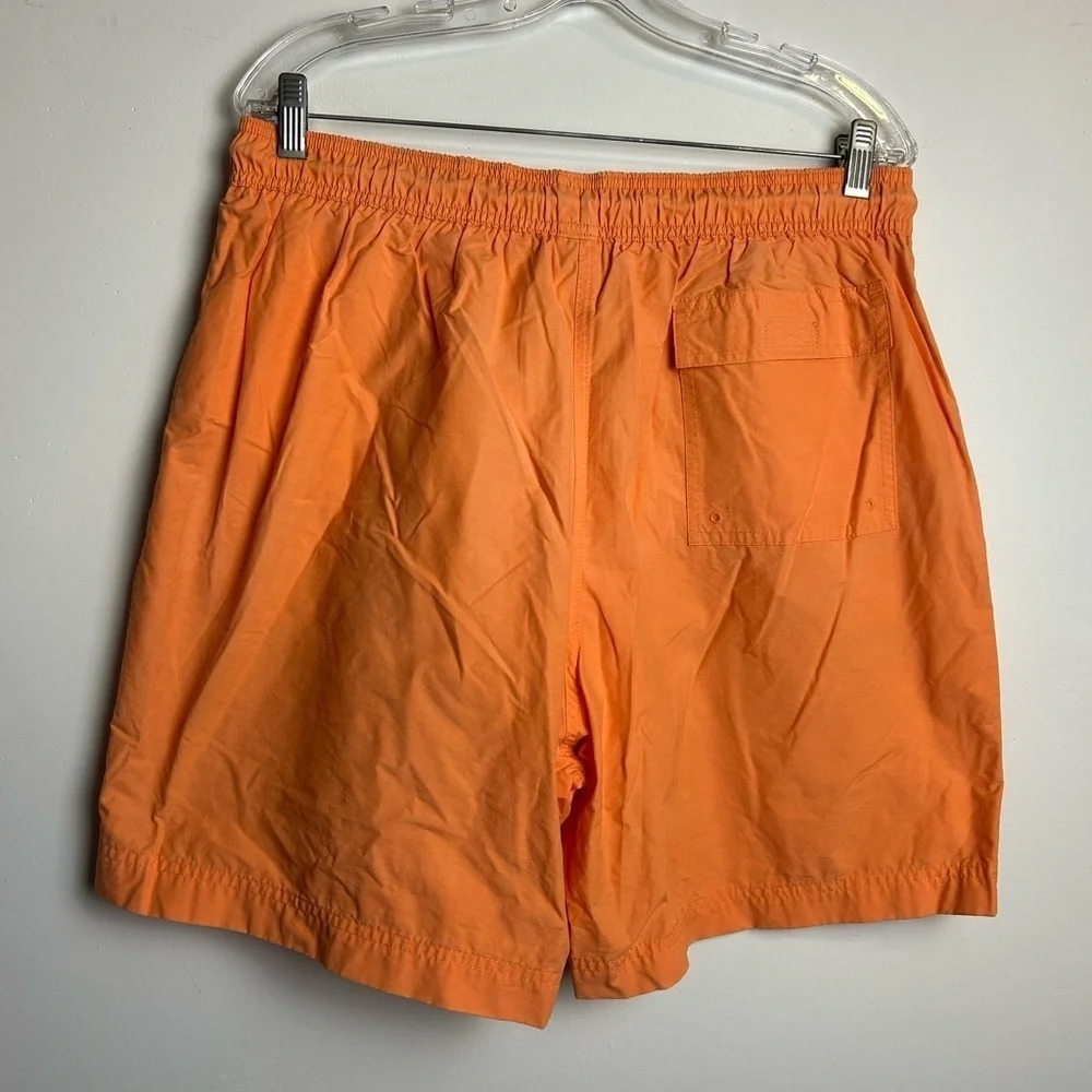 346 Brooks Brothers Shorts L Men Orange Swimming Outdoor Resort Vacation pull on